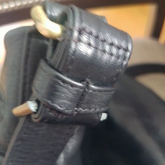 Derek Alexander Soft Black Leather Unisex Organizer Crossbody Bag - Picture 11 of 11